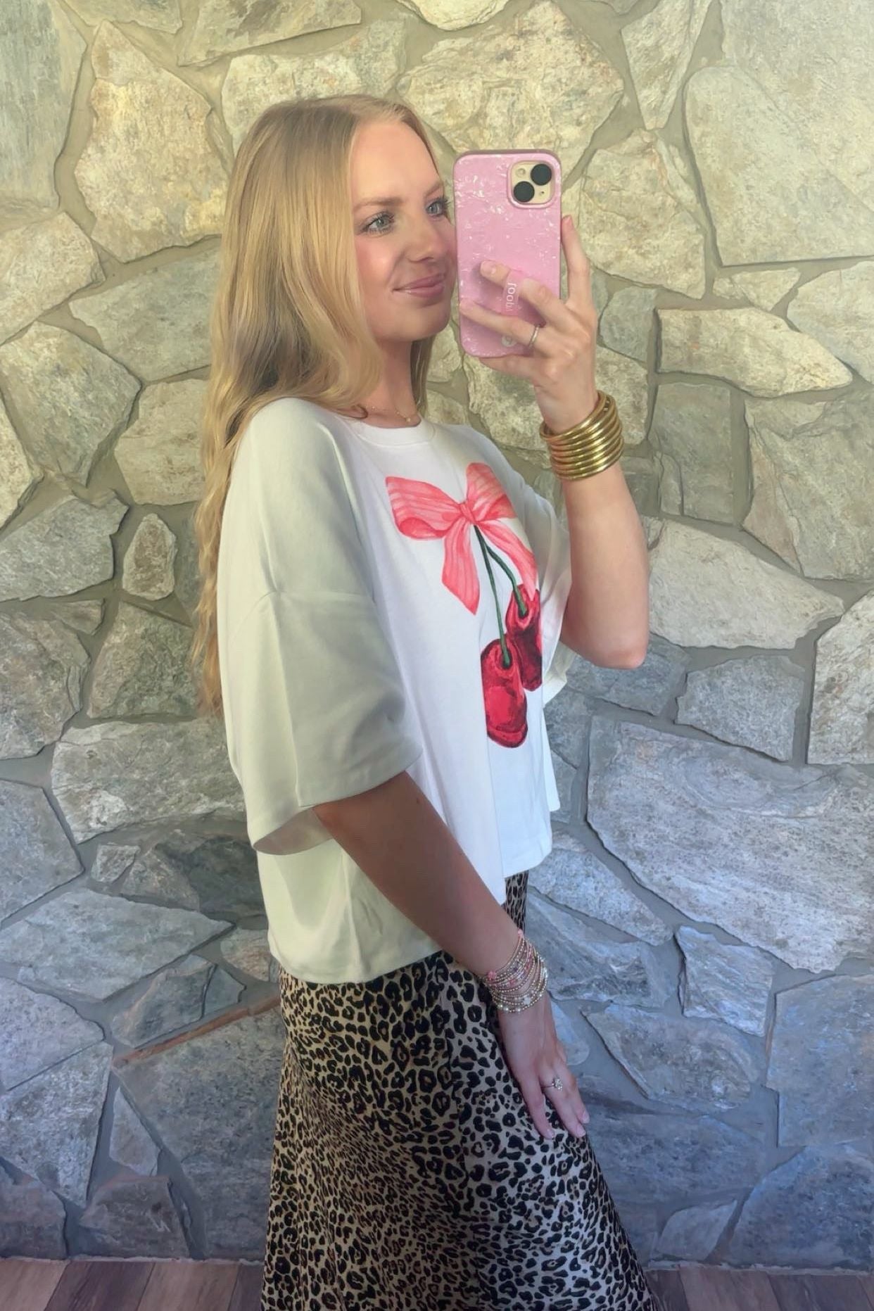White Cherry Tee