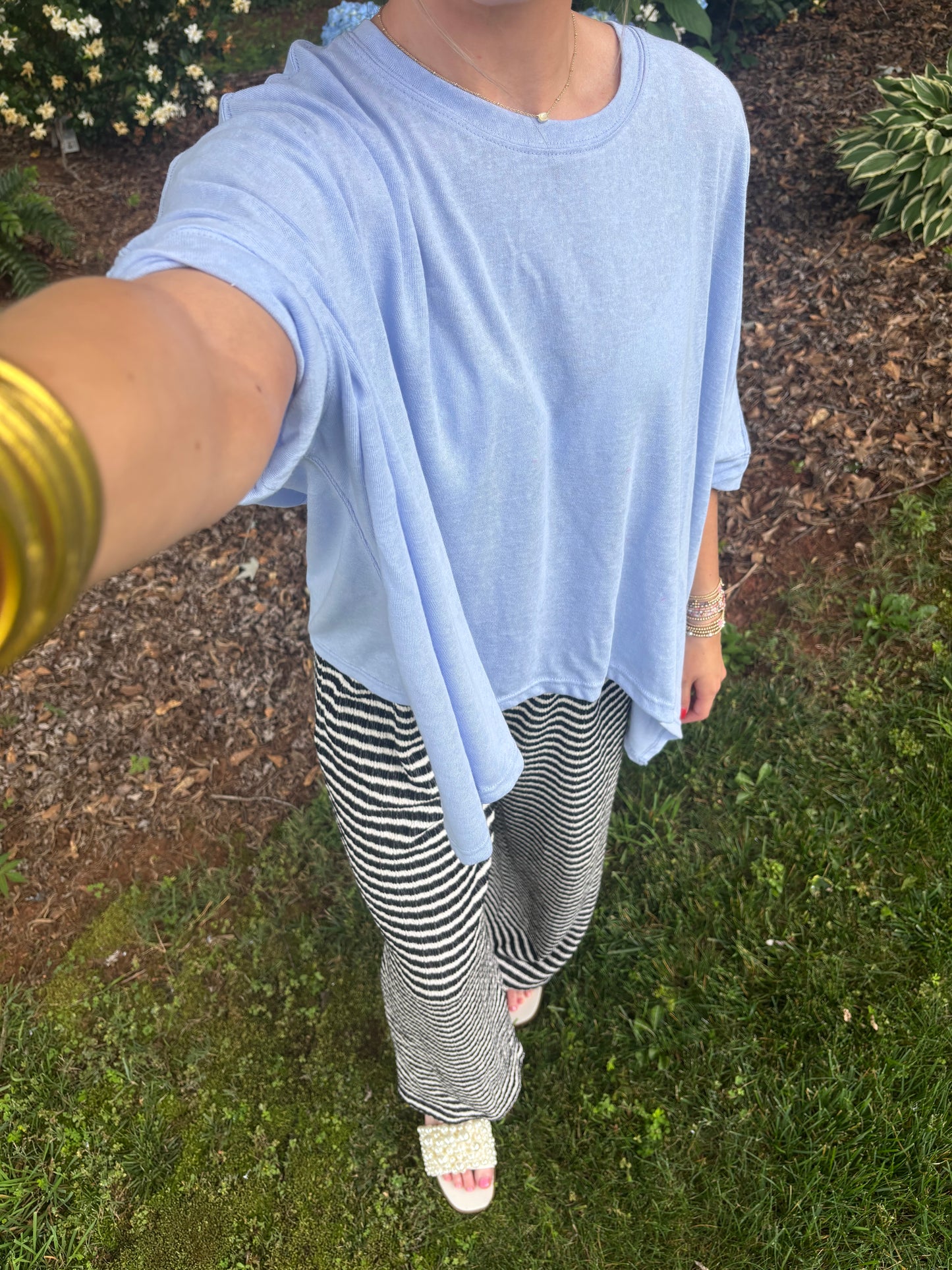 Black and White Stripped Pants