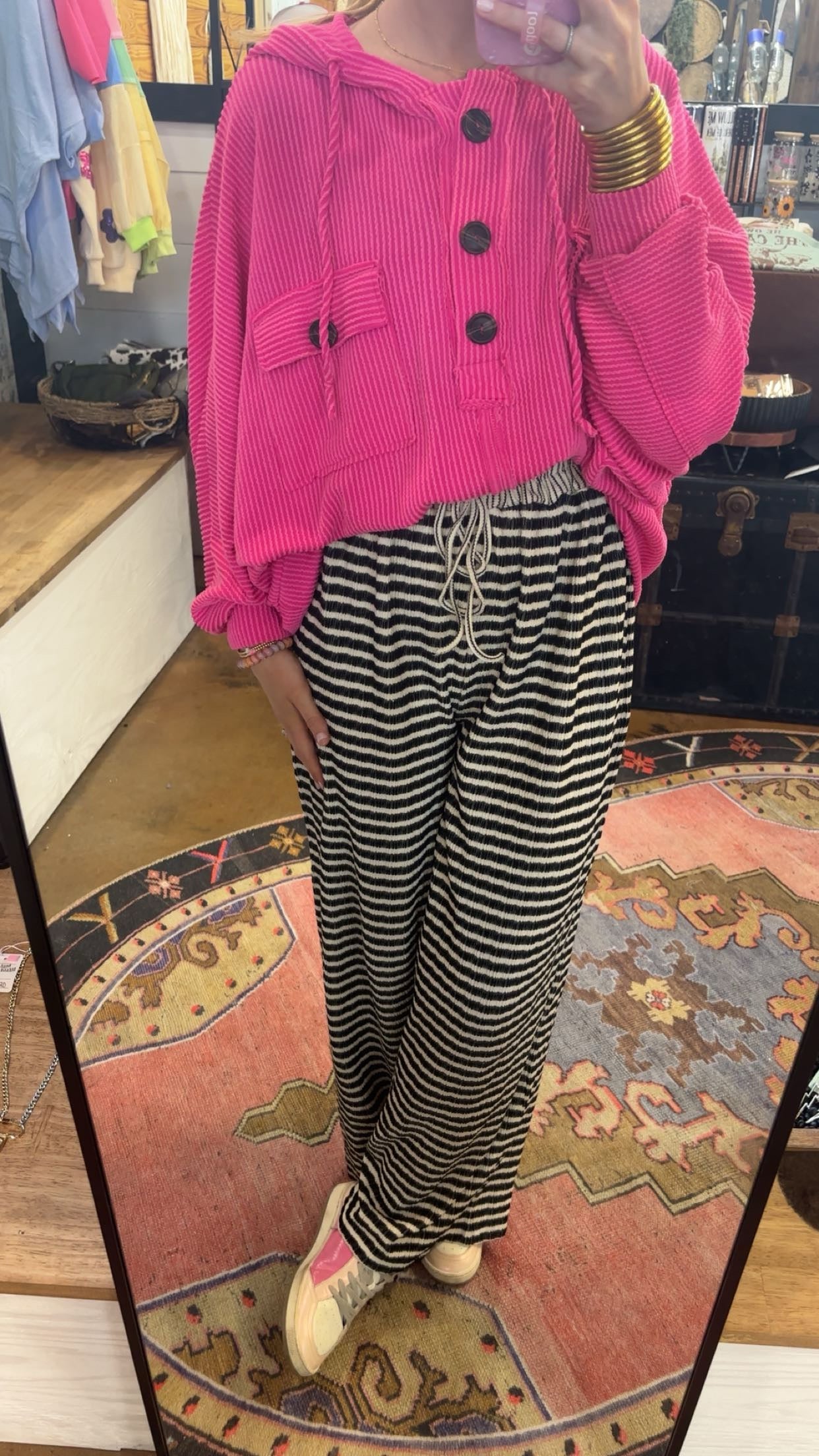 Black and White Stripped Pants