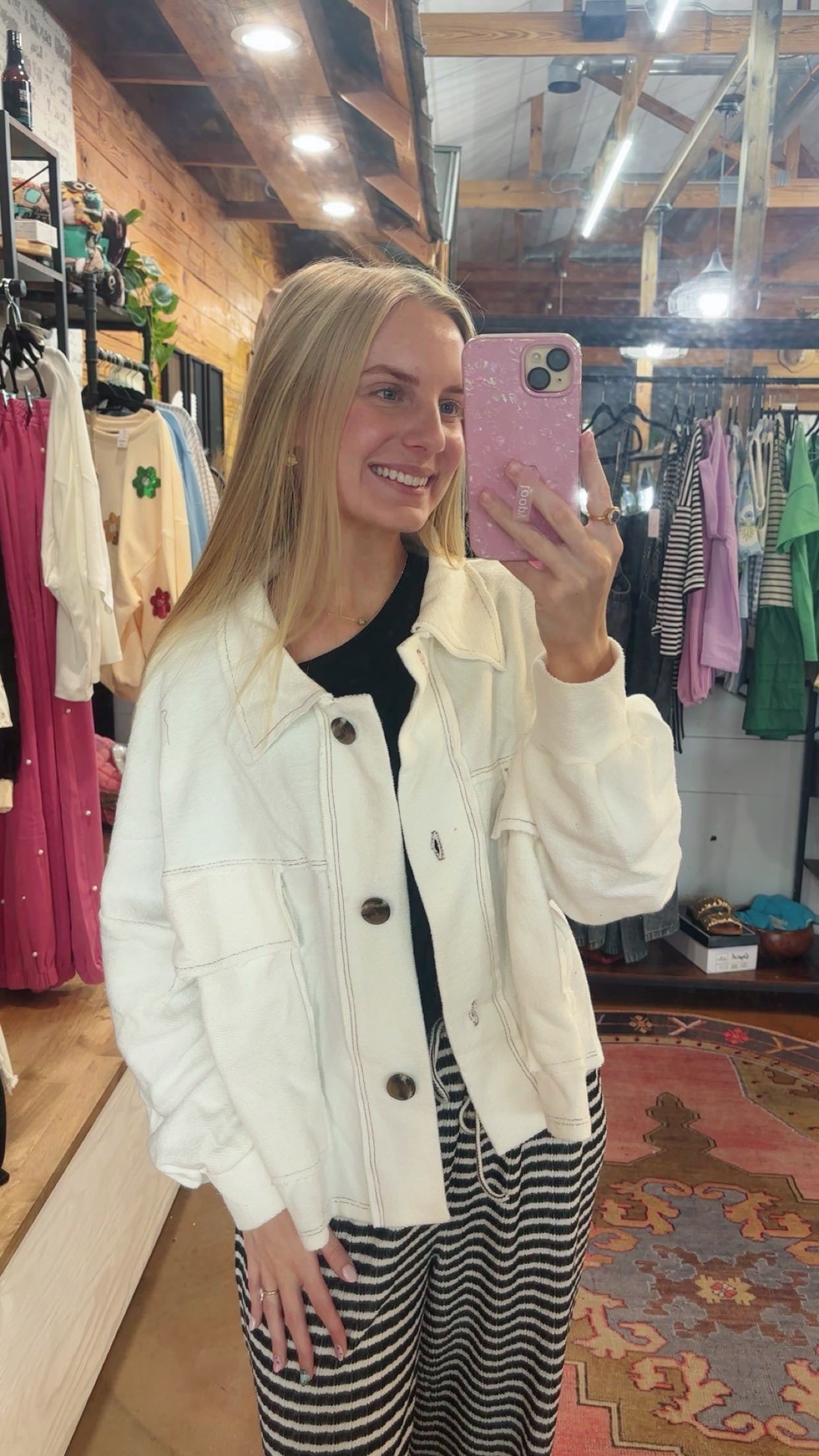 White Terry Jacket