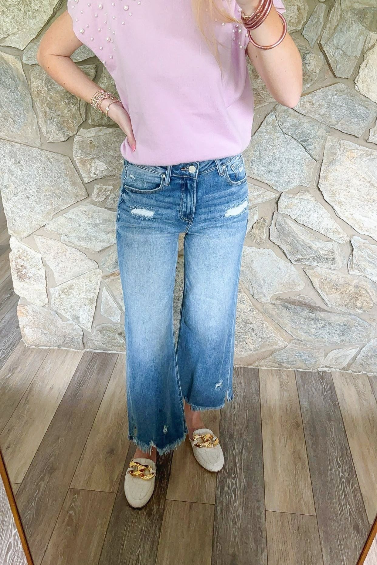 Light Lavender Pearl Sweater