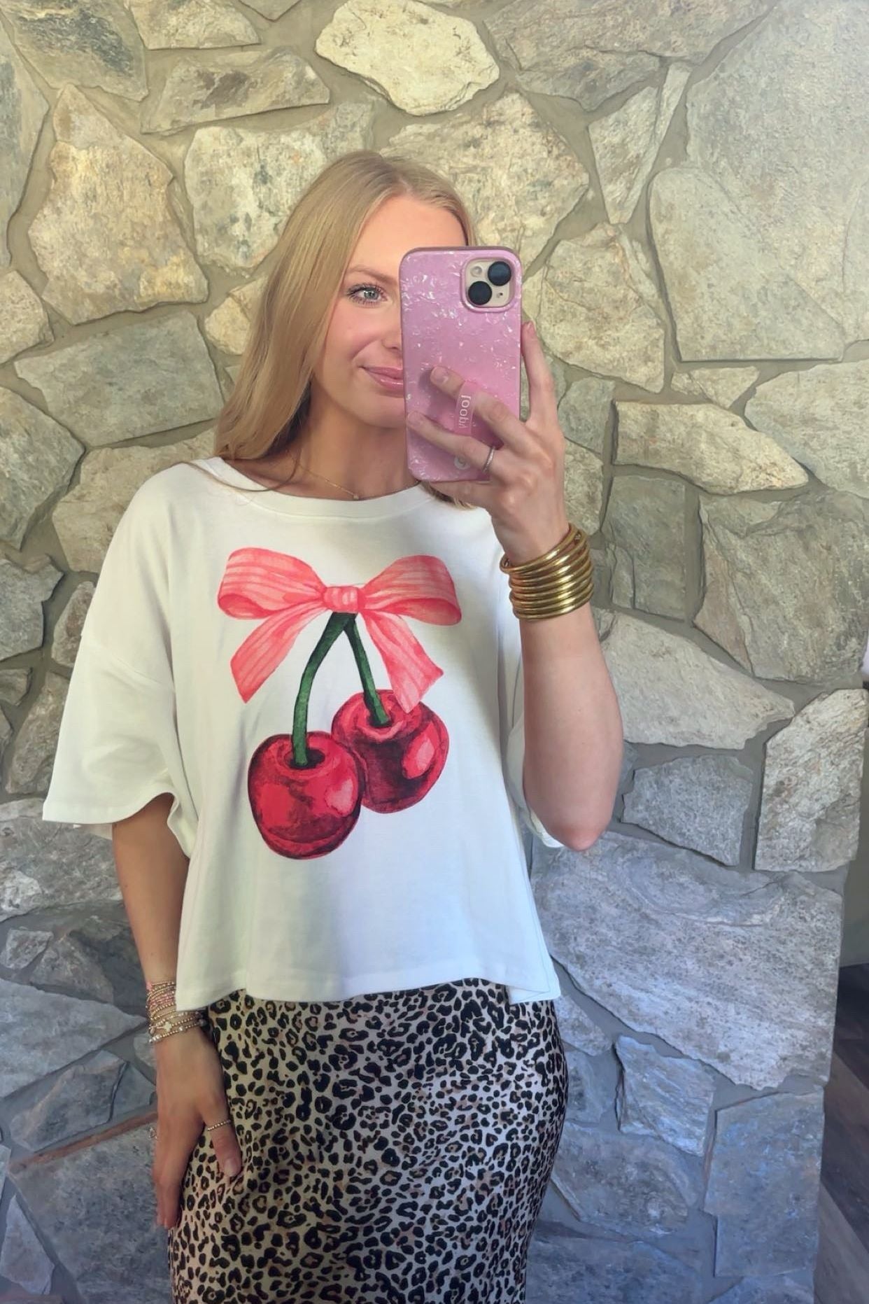 White Cherry Tee