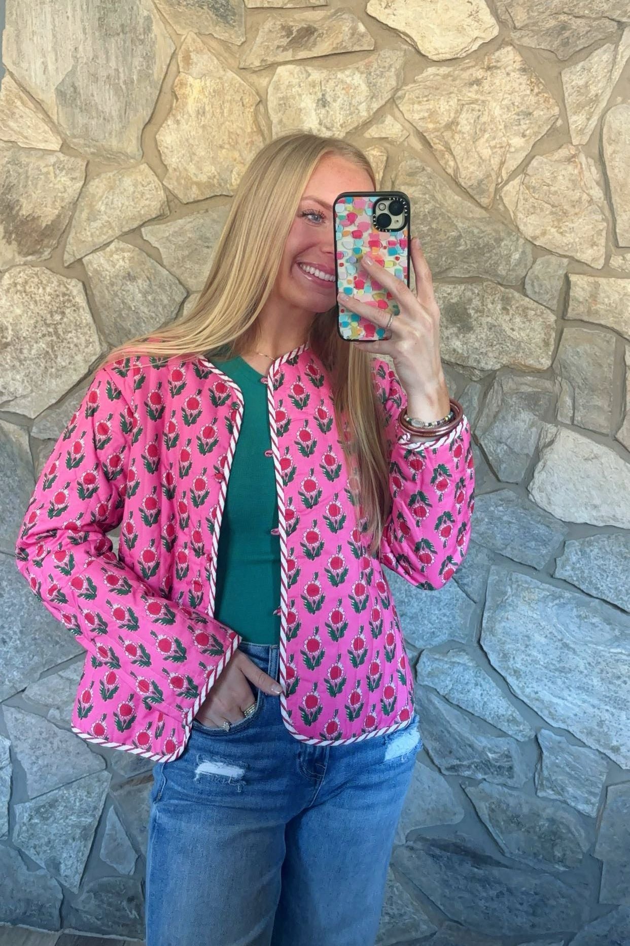 Pink Quilt Jacket