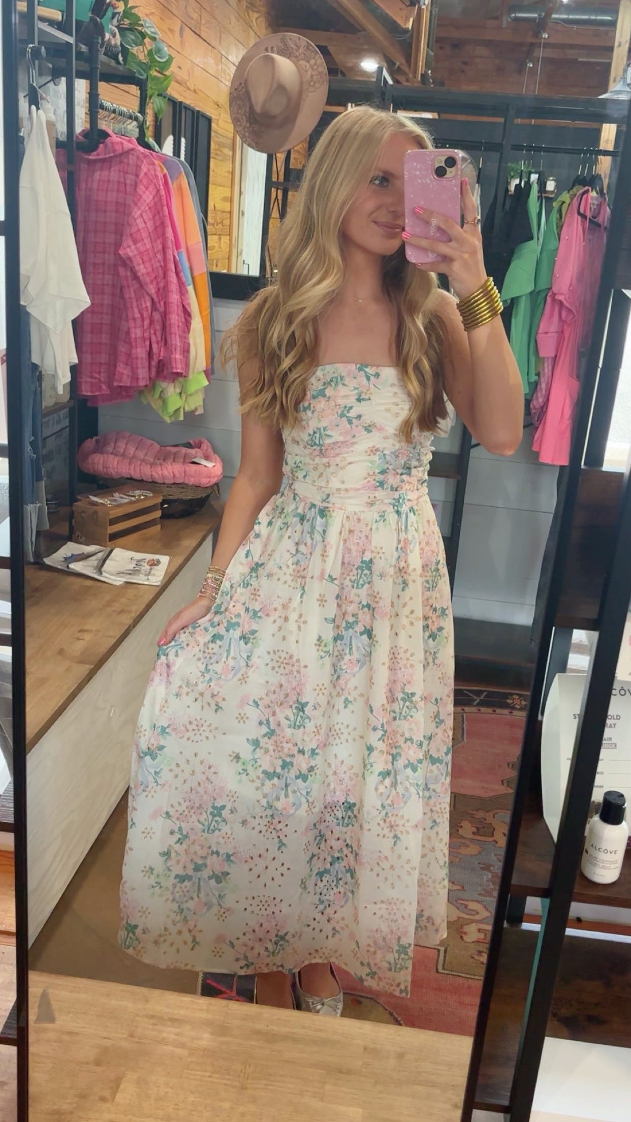 Floral Eyelet Dress