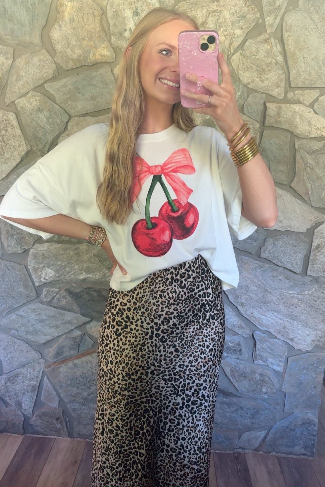 White Cherry Tee