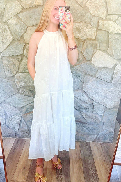 White Midi Dress