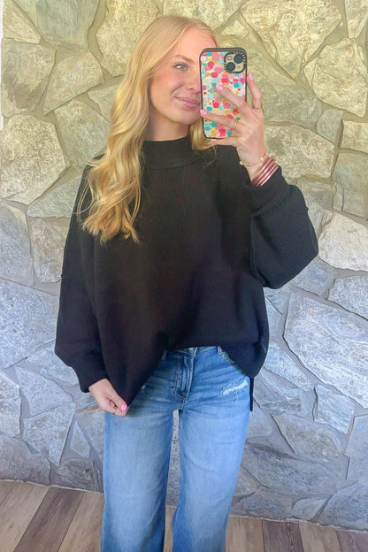 Black Oversized Sweater