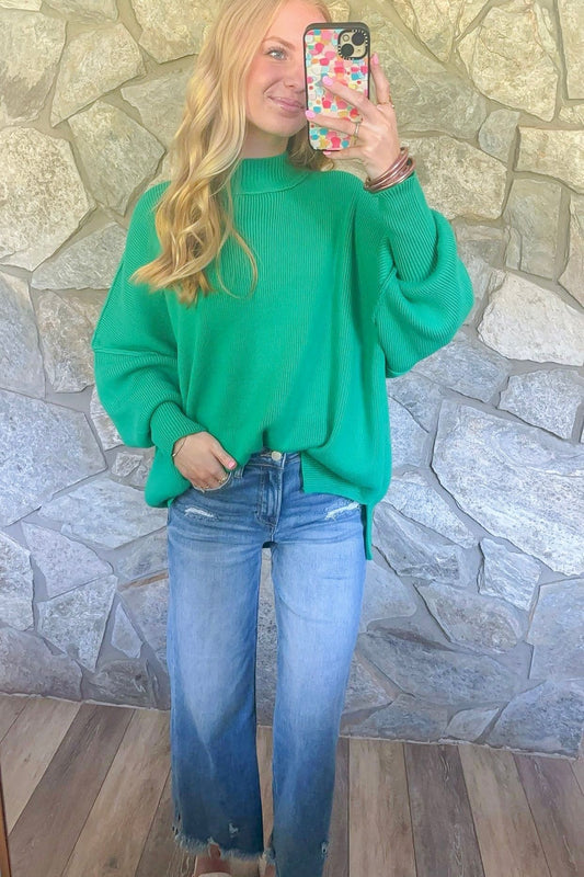 Kelly Green Oversized Sweater