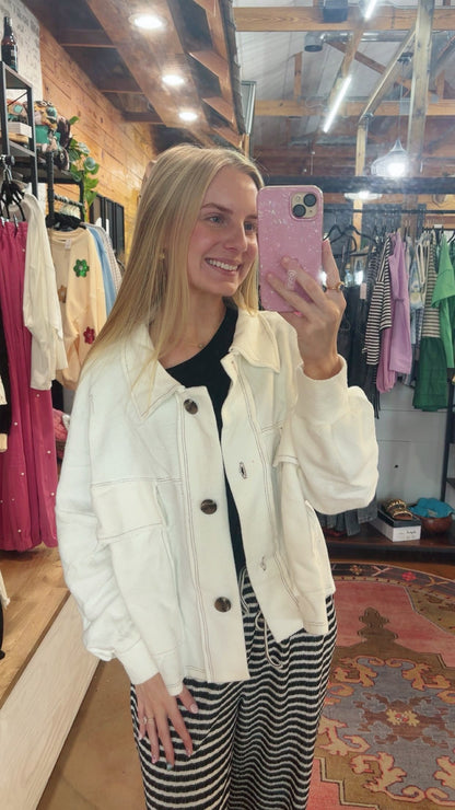 White Terry Jacket