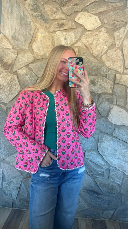 Pink Quilt Jacket