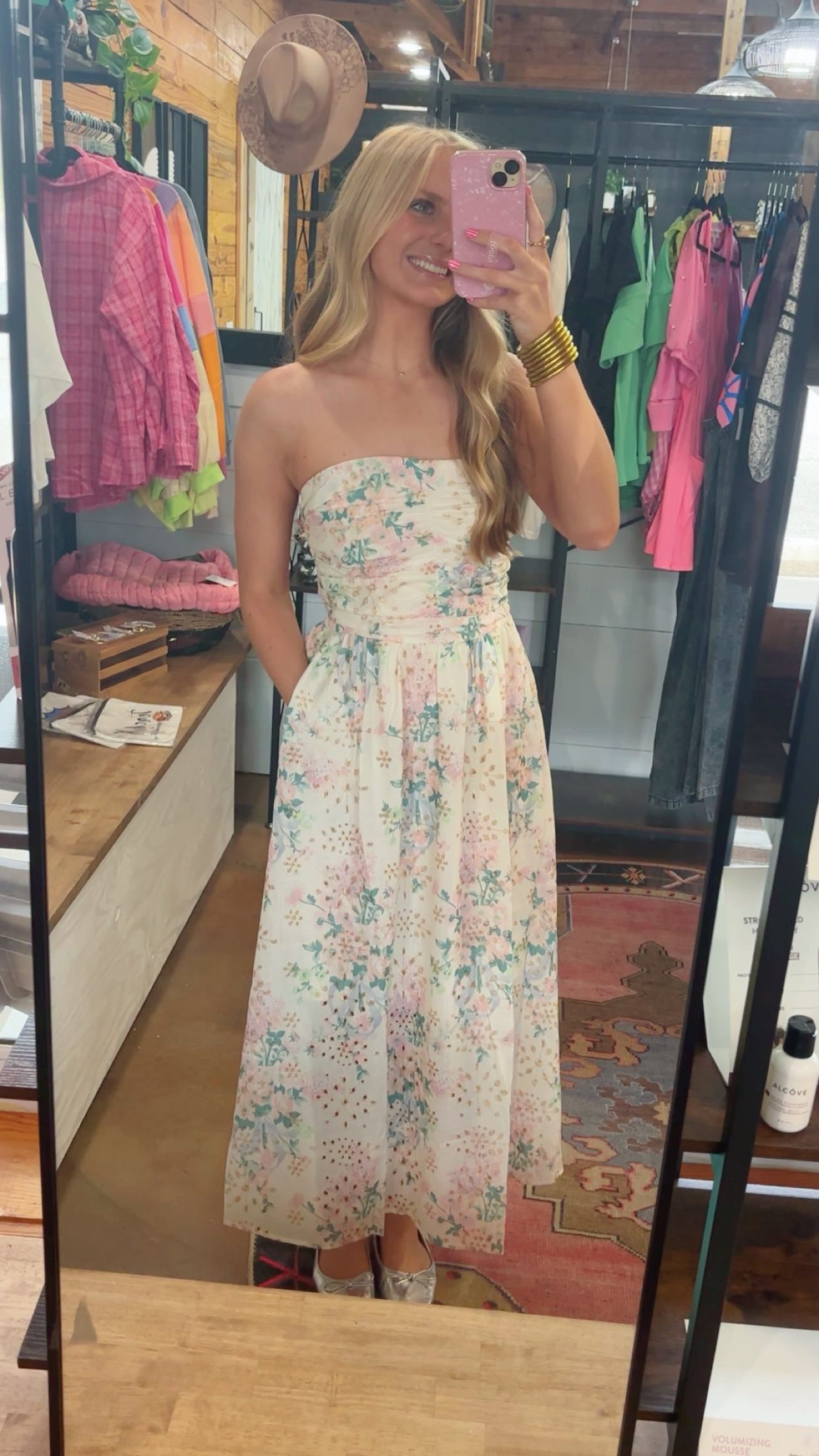 Floral Eyelet Dress