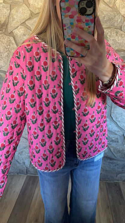 Pink Quilt Jacket