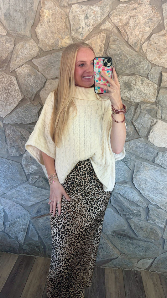 Cheetah Print Skirt